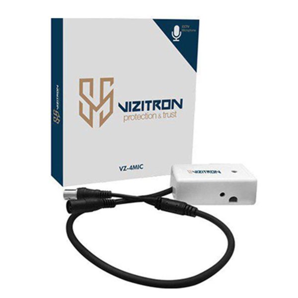 میکروفون ویزیترون مدل VZ-4MIC مناسب برای دوربین مدار بسته
